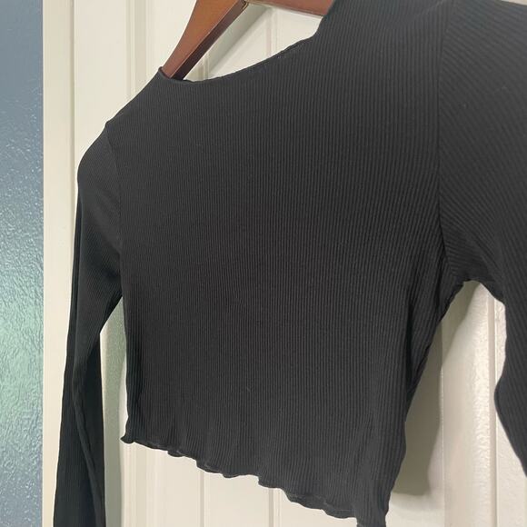 Naked Wardrobe Ribbed Crop Shirt - Picture 4 of 11